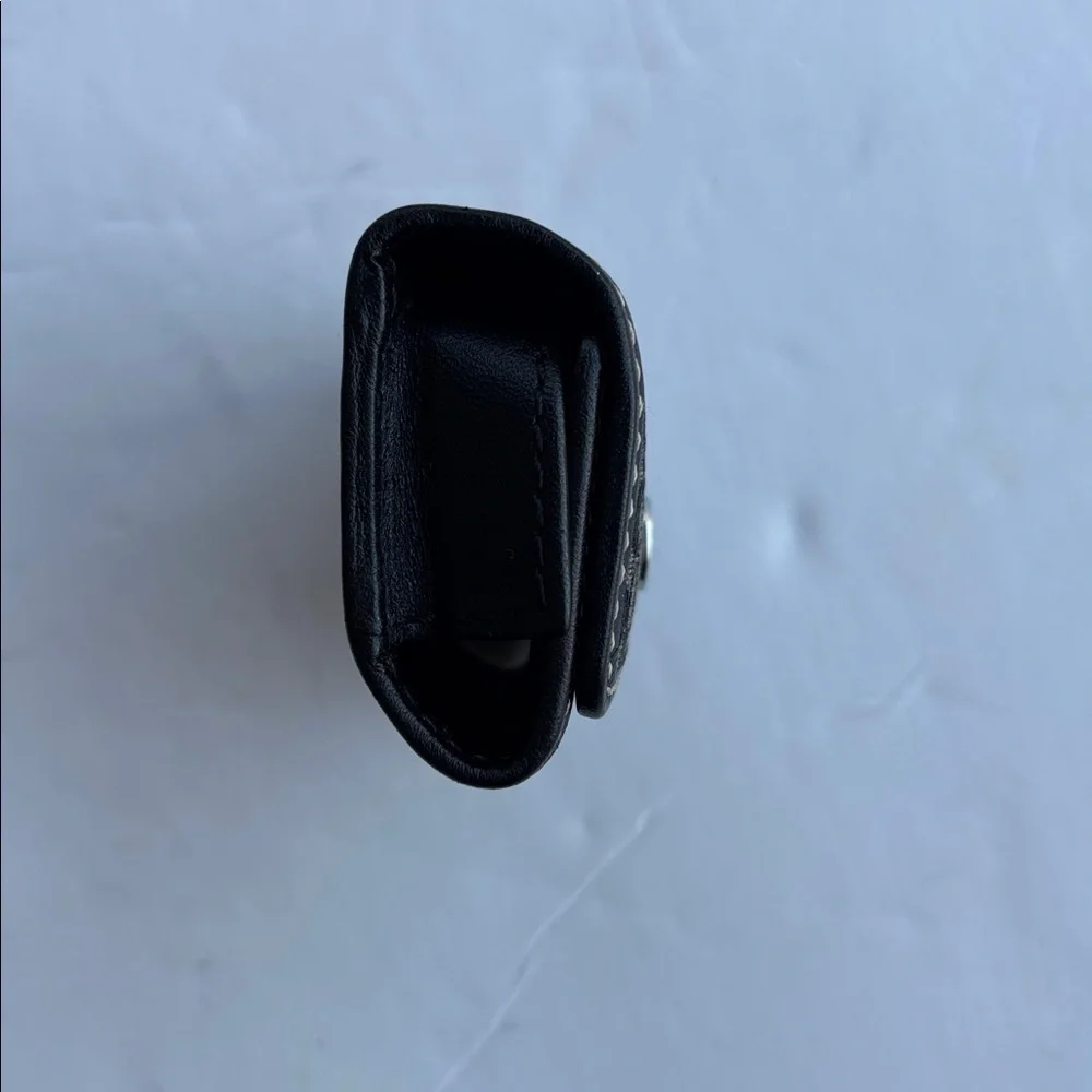 Vintage Coach Signature Black Gray Contact Case Y2K Mini Compact Makeup Stash - Picture 6 of 17